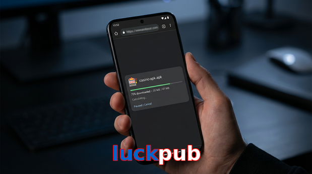 Main screen of Luckpub apk page for PK players