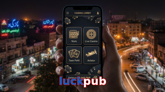 Main screen of Luckpub app page for PK players