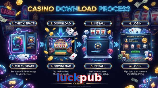 Game list for Luckpub download section