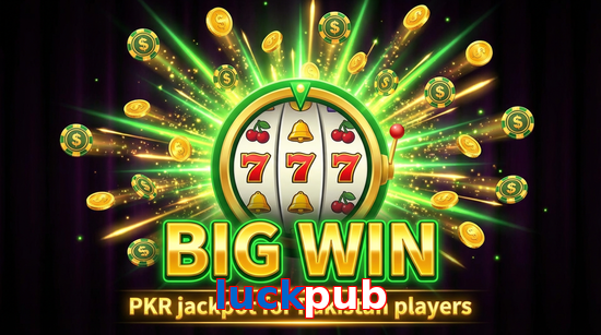 Big win animation on Luckpub slot game